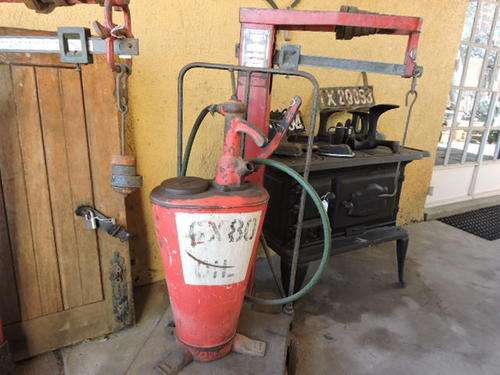 Vintage Grease Gun Machine like Petrol Pump Garage Equipment